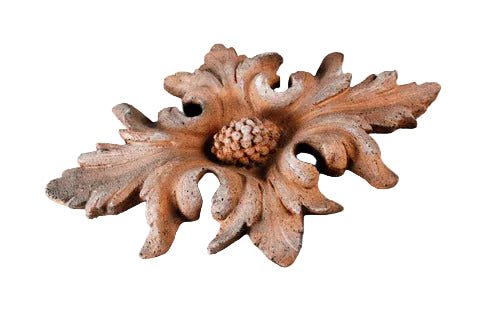 Berries in Flower Leaves Outdoor Statue (13 - Inch) Side View