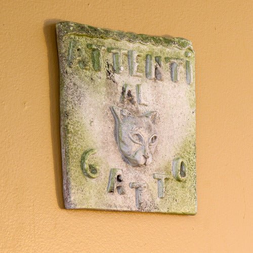 Beware Of Cat Outdoor Plaque (8.0 - Inch)