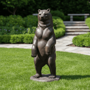 Big Brown Bear Garden Statue (59 - Inch) Side Angle