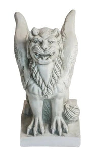 Big Mouth Griffin Statue (15 - Inch) Side View
