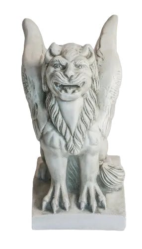 Big Mouth Griffin Statue (15 - Inch) Side View