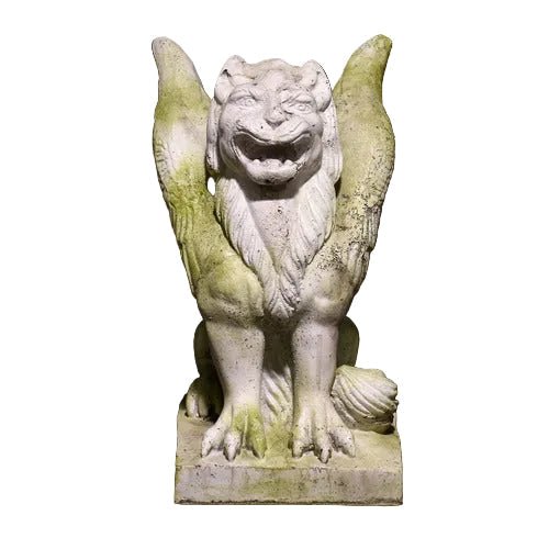 Big Mouth Griffin Statue (15 - Inch) Side View