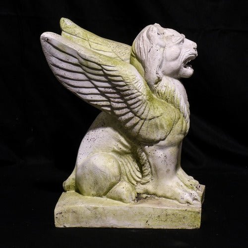 Big Mouth Griffin Statue (15 - Inch) Side Angle