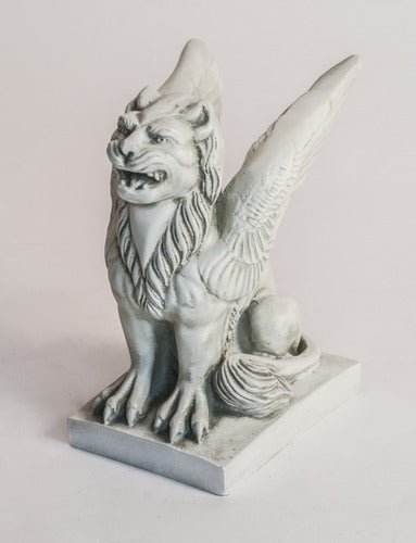 Big Mouth Griffin Statue (15 - Inch) Side Angle