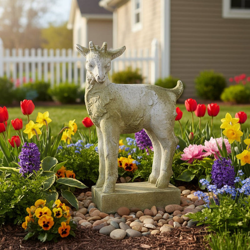 Billy Goat Garden Statue (26 - Inch) Side Angle