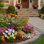 Bird Bath Garden Statue (20 - Inch) Side Angle