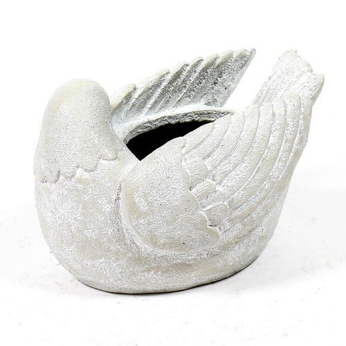 Bird Planter Right Garden Statue (7 - Inch) Different Angle