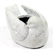 Bird Planter Right Garden Statue (7 - Inch) Side View