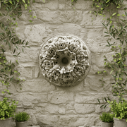 Bitner Estate Medallion Outdoor Plaque (18.0 - Inch) Side Angle