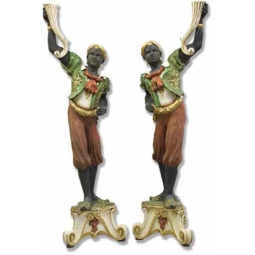 Black Moore Set Full Color Statue (69 - Inch) Side View