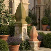 Blade Finial Outdoor Statue (25 - Inch) Side Angle