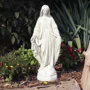 Blessed Virgin Mary Religious Statue (26 - Inch) Side Angle View
