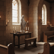 Blessed Virgin Mary Statue (21 - Inch) Side Angle