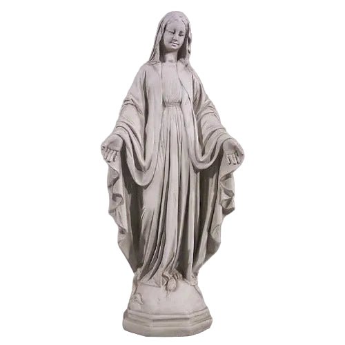 Blessed Virgin Mary Statue (21 - Inch) Side View