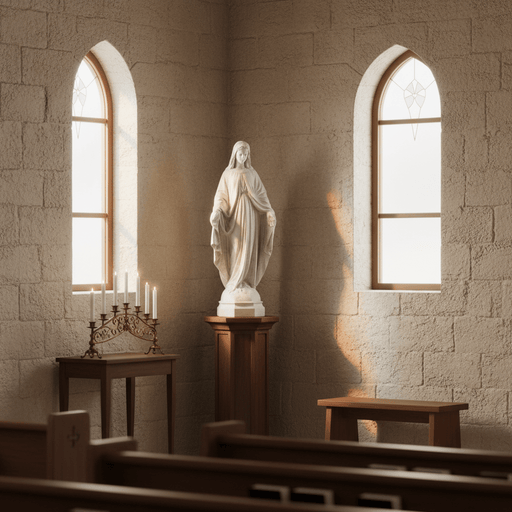Blessed Virgin Mary Statue (36 - Inch) Side Angle