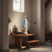 Blessed Virgin Mary Statue (42 - Inch) Side Angle