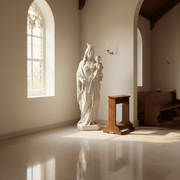 Blessed Virgin Mary with Child Statue (65 - Inch) Side Angle