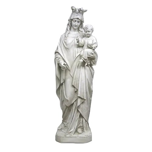 Blessed Virgin Mary with Child Statue (65 - Inch) Side View