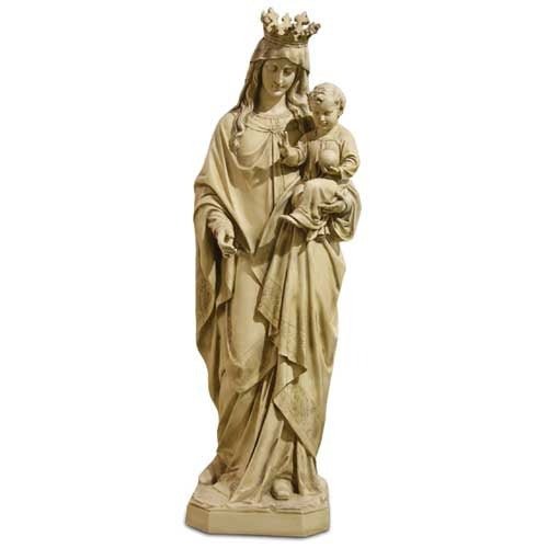 Blessed Virgin Mary with Child Statue (65 - Inch) Different Angle