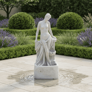 Bona Dea Roman Garden Fountain (35 - Inch) Side Angle