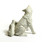 Boxer Dog and Pup Garden Statue (13.5 - Inch)