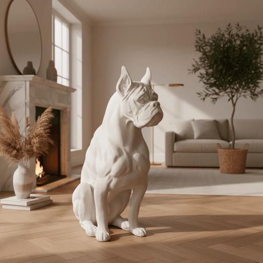 Boxer Dog Garden Statue (30-Inch)