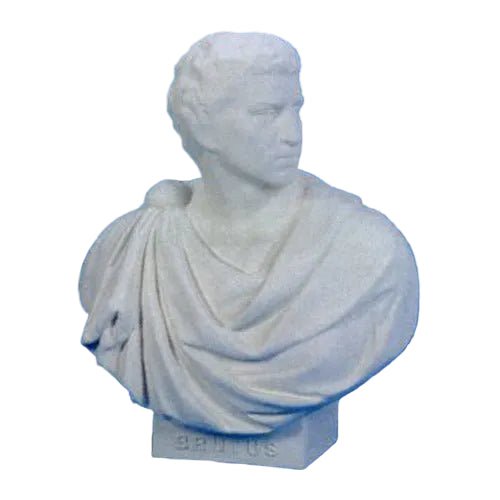 Brutus Robed Bust Display Decor (33 - Inch)