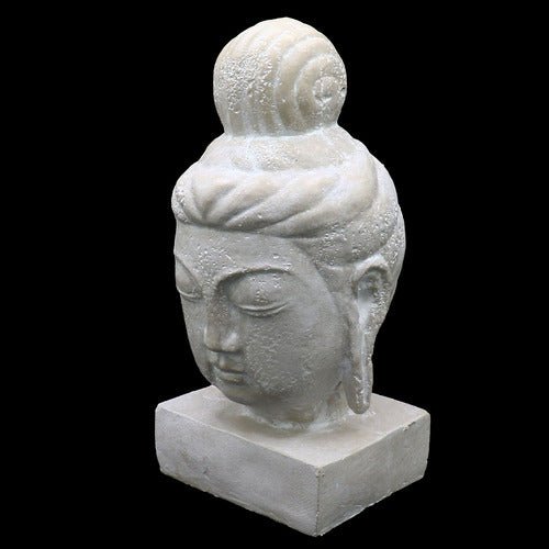 Buddha Head Statue (11 - Inch) Side Angle
