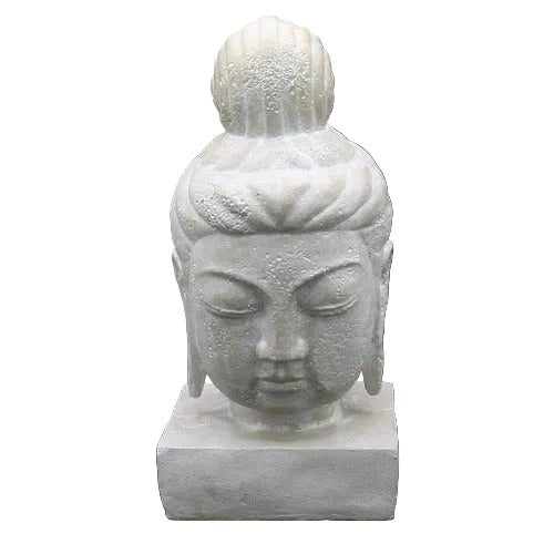 Buddha Head Statue (11 - Inch) Side View
