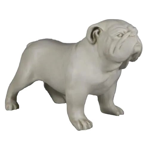 Bulldog Dog Garden Statue (17 - Inch) Side View