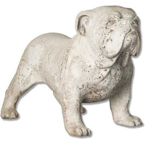 Bulldog Dog Garden Statue (17 - Inch) Side View