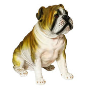 Bulldog Dog Garden Statue (18 - Inch) Side View