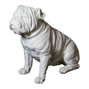Bulldog Dog Garden Statue (18 - Inch) Side View