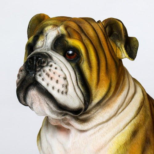 Bulldog Dog Garden Statue (18 - Inch) Other Angle