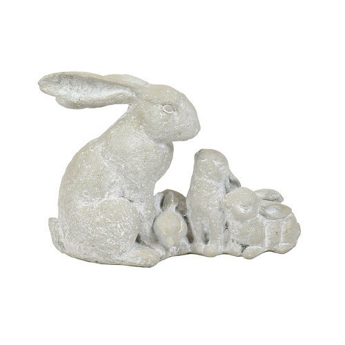 Bunny Fluff Garden Statue (10 - Inch)