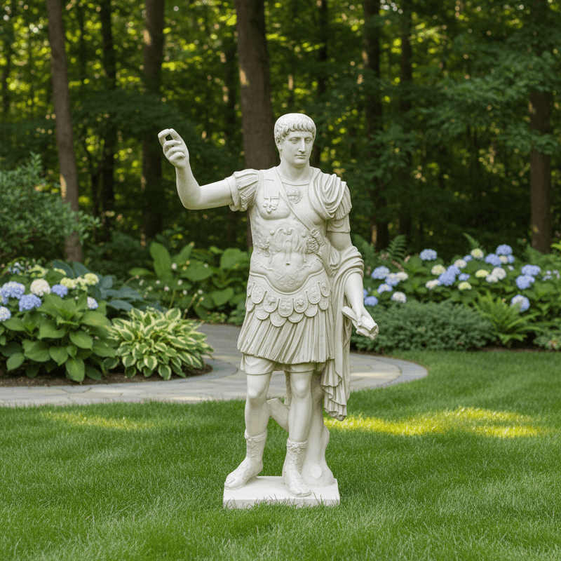 Caesar Augustus Statue (83 - Inch) Side Angle