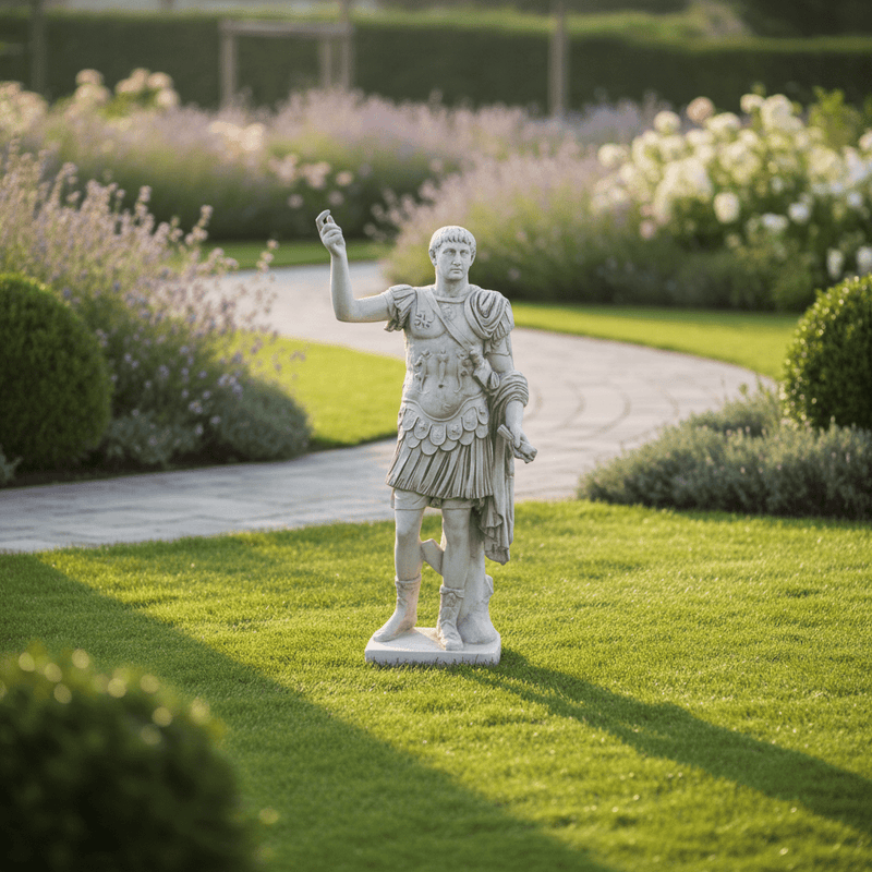 Caesar Augustus Statue (83 - Inch) Side Angle