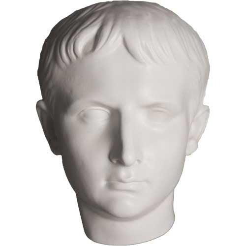 Caesar Youth Mask Statue (10-Inch)