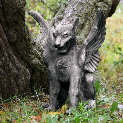 Caesars Griffin Statue (18 - Inch) Side Angle
