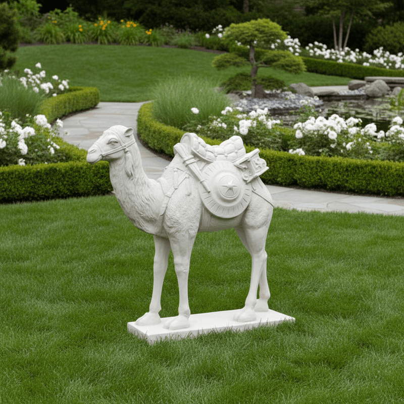 Camel Garden Statue (28 - Inch) Side Angle