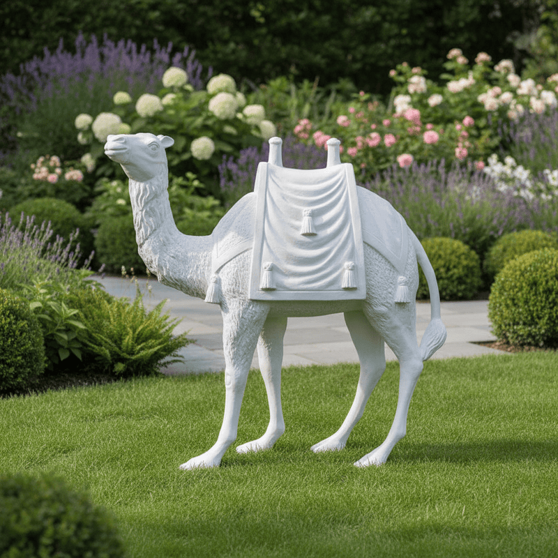 Camel Garden Statue (72 - Inch) Side Angle
