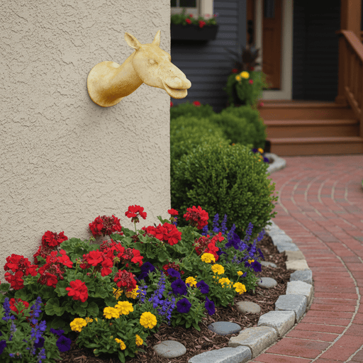 Camel Head Garden Statue (31-Inch)
