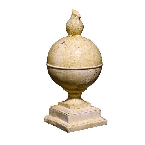 Cardinal Finial Garden Statue (20 - Inch) Side View