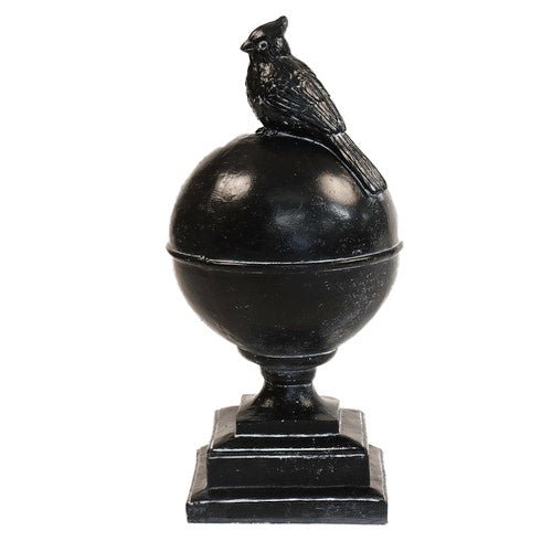 Cardinal Finial Outdoor Statue (20 - Inch) Side View