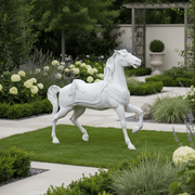 Carousel Horse Garden Statue (59 - Inch) Side Angle