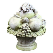 Carved Fruit Outdoor Statue (14 - Inch)