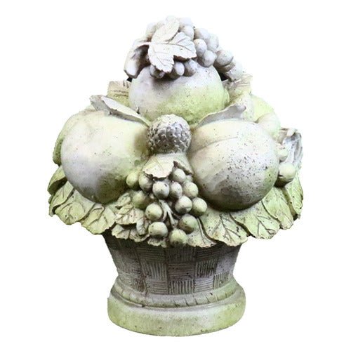 Carved Fruit Outdoor Statue (14 - Inch)
