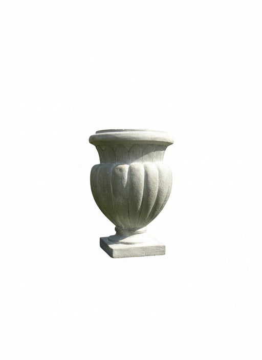 Carved Stadium Urn Outdoor (20 - Inch) Side View