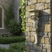 Caryatid Outdoor Bracket (25 - Inch) Side Angle