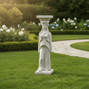 Caryatid Outdoor Statue (29 - Inch) Side Angle